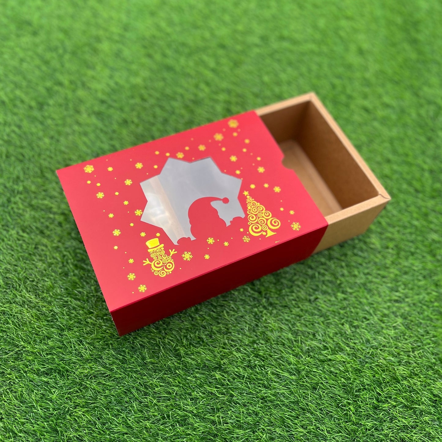 9 X 6 X 3.25 CHRISTMAS (G) (25) WINDOW SLIDE BOX