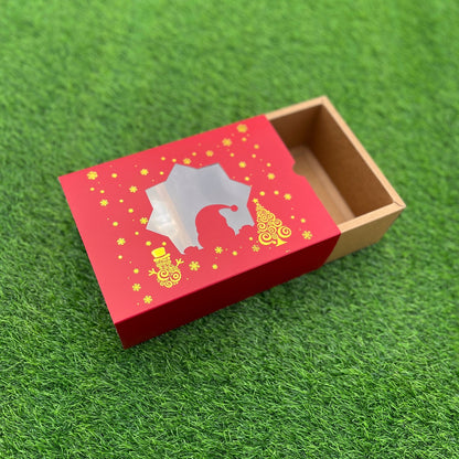 9 X 6 X 3.25 CHRISTMAS (G) (25) WINDOW SLIDE BOX