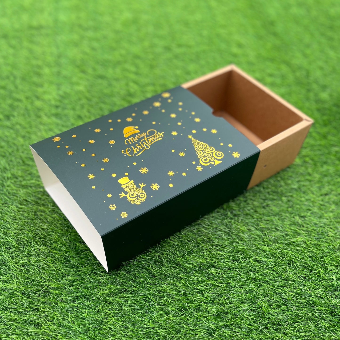 9 X 6 X 3.25 CHRISTMAS (G) (25) SLIDE BOX