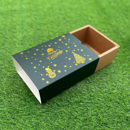 9 X 6 X 3.25 CHRISTMAS (G) (25) SLIDE BOX