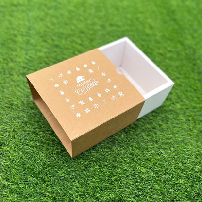 6 X 6 X 3.25 CHRISTMAS (25) (SC) SLIDE BOX