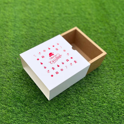 6 X 6 X 3.25 CHRISTMAS (25) (SC) SLIDE BOX