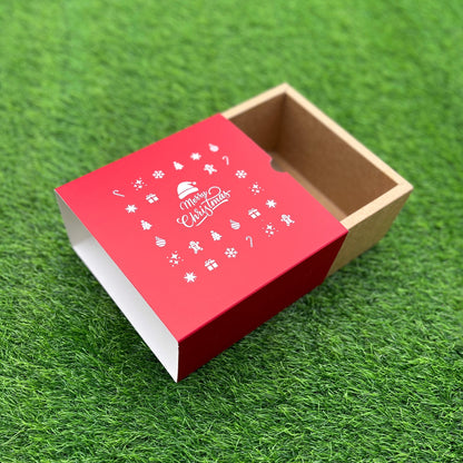 6 X 6 X 3.25 CHRISTMAS (25) (SC) SLIDE BOX