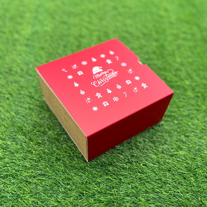 6 X 6 X 3.25 CHRISTMAS (25) (SC) SLIDE BOX