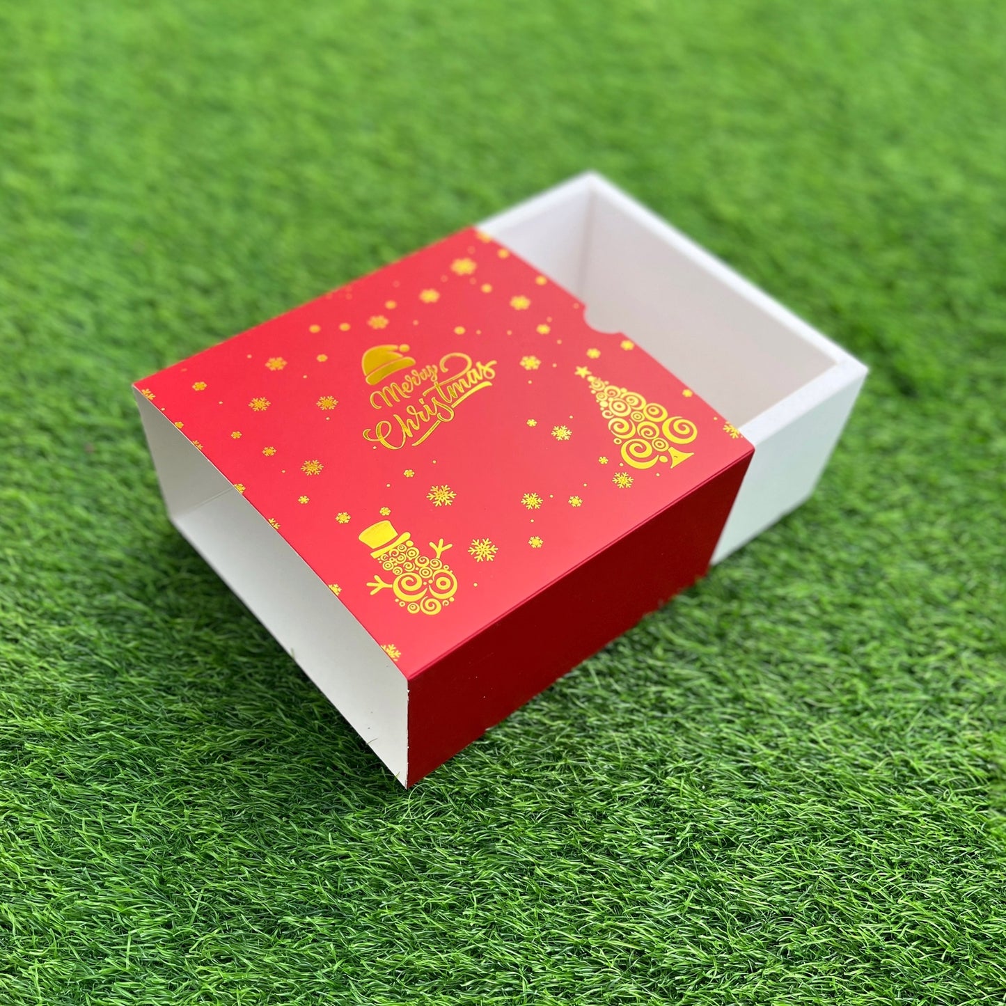 6 X 6 X 3.25 CHRISTMAS (25) (G) SLIDE BOX