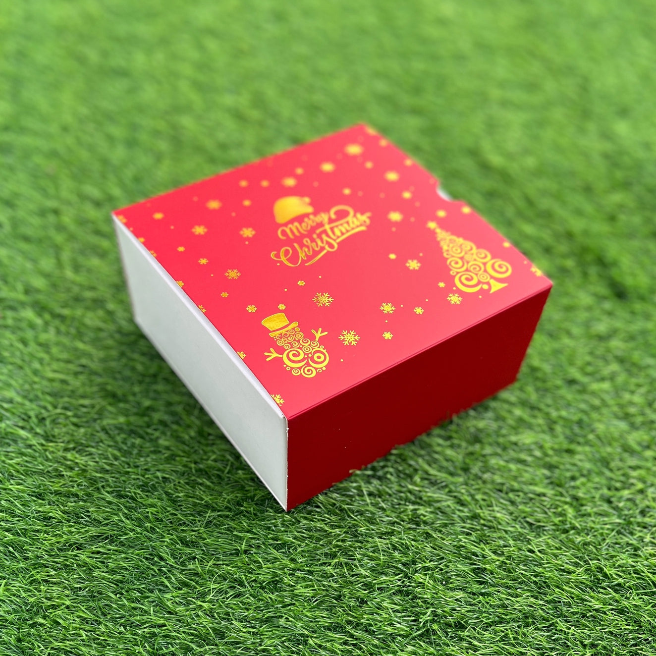 6 X 6 X 3.25 CHRISTMAS (25) (G) SLIDE BOX