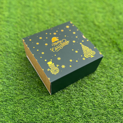 6 X 6 X 3.25 CHRISTMAS (25) (G) SLIDE BOX