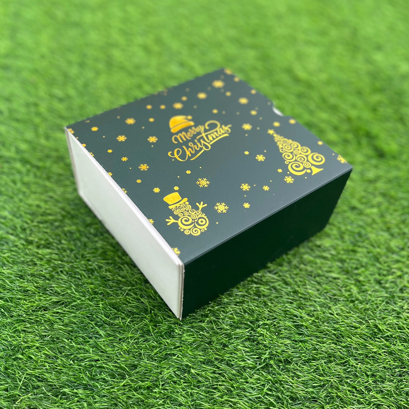 6 X 6 X 3.25 CHRISTMAS (25) (G) SLIDE BOX