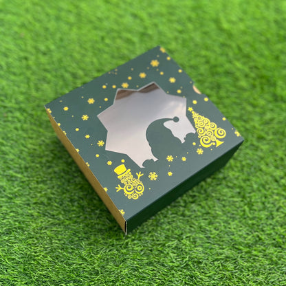 6 X 6 X 3.25 CHRISTMAS (25) (G) WINDOW SLIDE BOX