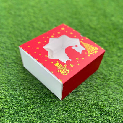 6 X 6 X 3.25 CHRISTMAS (25) (G) WINDOW SLIDE BOX