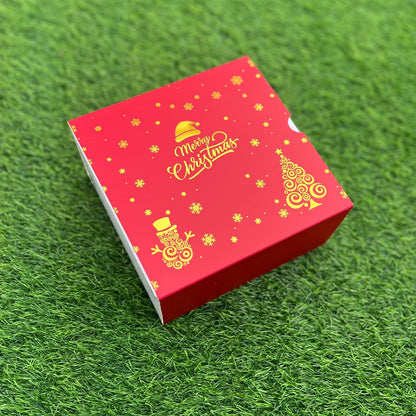 6 X 6 X 3.25 CHRISTMAS (25) (G) SLIDE BOX