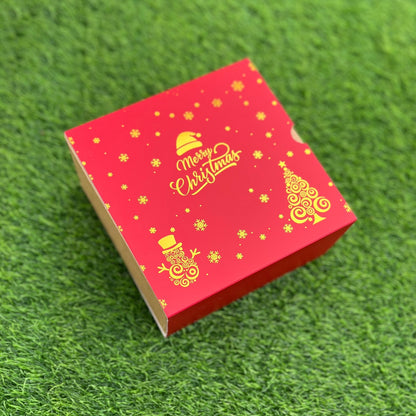 6 X 6 X 3.25 CHRISTMAS (25) (G) SLIDE BOX