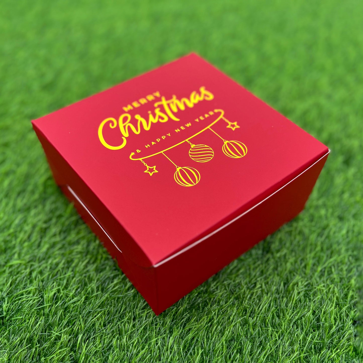 6 X 6 X 3 CHRISTMAS (24) (G) BOX | HALF KG PLUM CAKE BOX