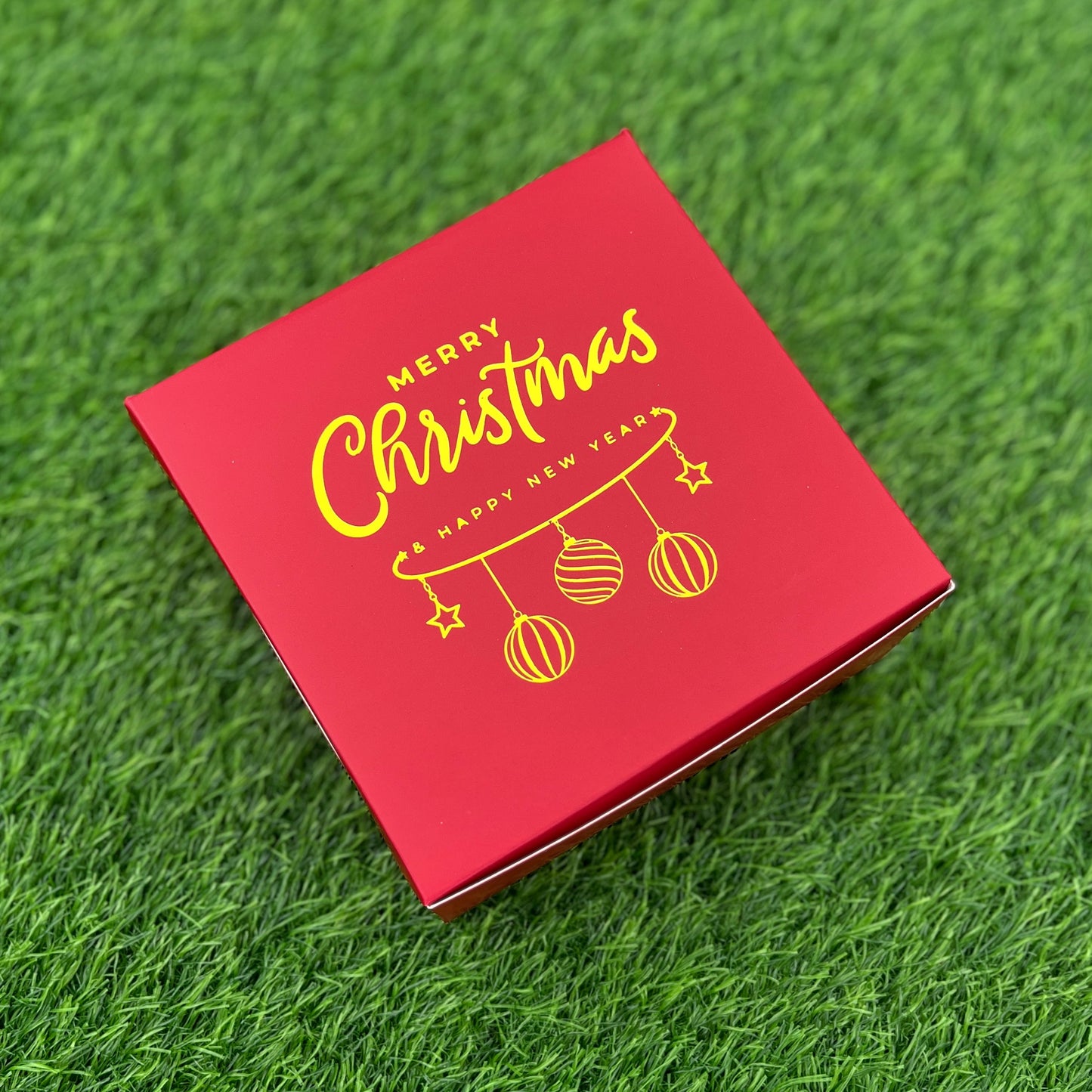 6 X 6 X 3 CHRISTMAS (24) (G) BOX | HALF KG PLUM CAKE BOX