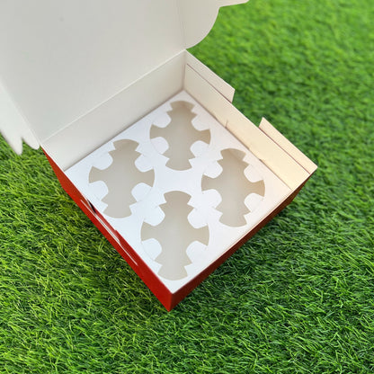 4 PC CUPCAKE BOX
