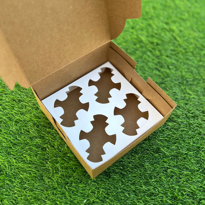 4 PC CUPCAKE BOX