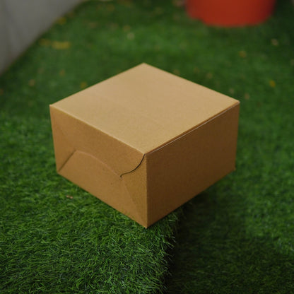 BROWN CORRUGATED CAKE BOX