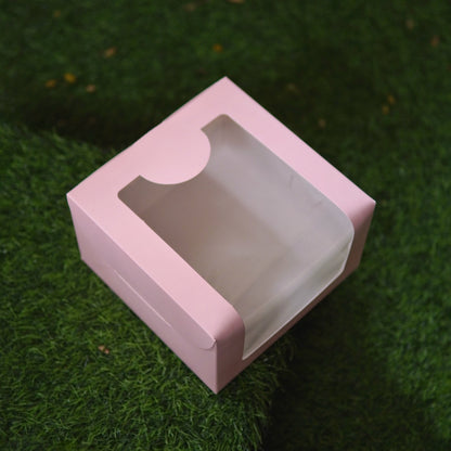 BABY PINK DUAL WINDOW CAKE BOX