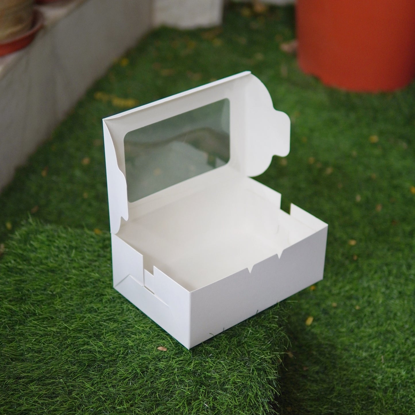 9 X 6 X 3.5 RECTANLGE CAKE WINDOW BOX