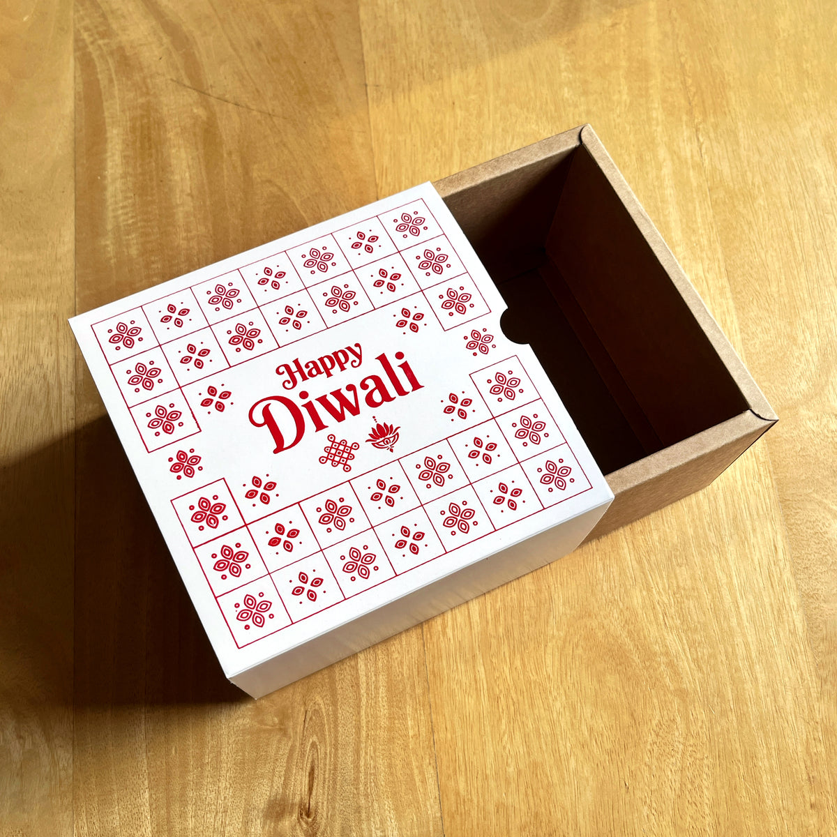 6 X 6 X 3.25 DIWALI 26 (SC) SLIDE BOX