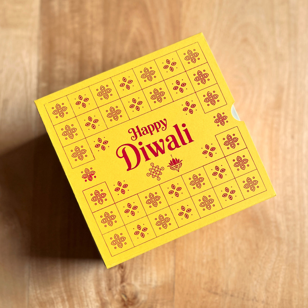 6 X 6 X 3.25 DIWALI 26 (SC) SLIDE BOX