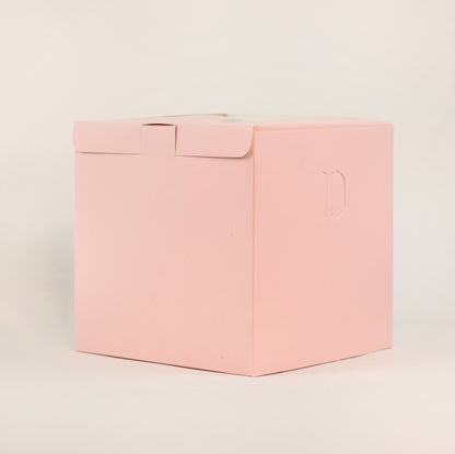 BABY PINK TALL CAKE BOX