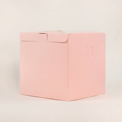 BABY PINK TALL WINDOW CAKE BOX