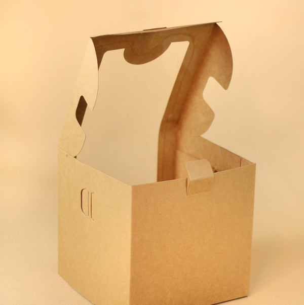 KRAFT TALL WINDOW CAKE BOX – The Cake Case Company